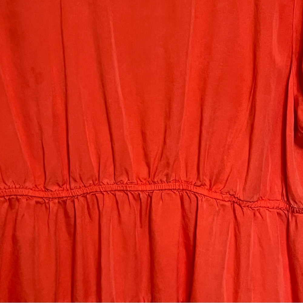 Crown & Ivy Red Ruffle V-Neck Top - Picture 10 of 14